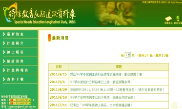 特殊教育長期追蹤資料庫