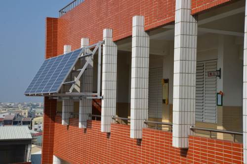 太陽能外遮陽板設施