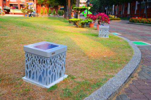 6.	藝術太陽能夜間光座